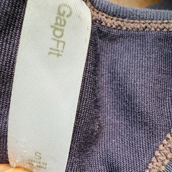 Gap Fit Womens Cotton Lycra Faded Ink Blue Racerback Tank Top Size Small Vintage - Picture 3 of 8